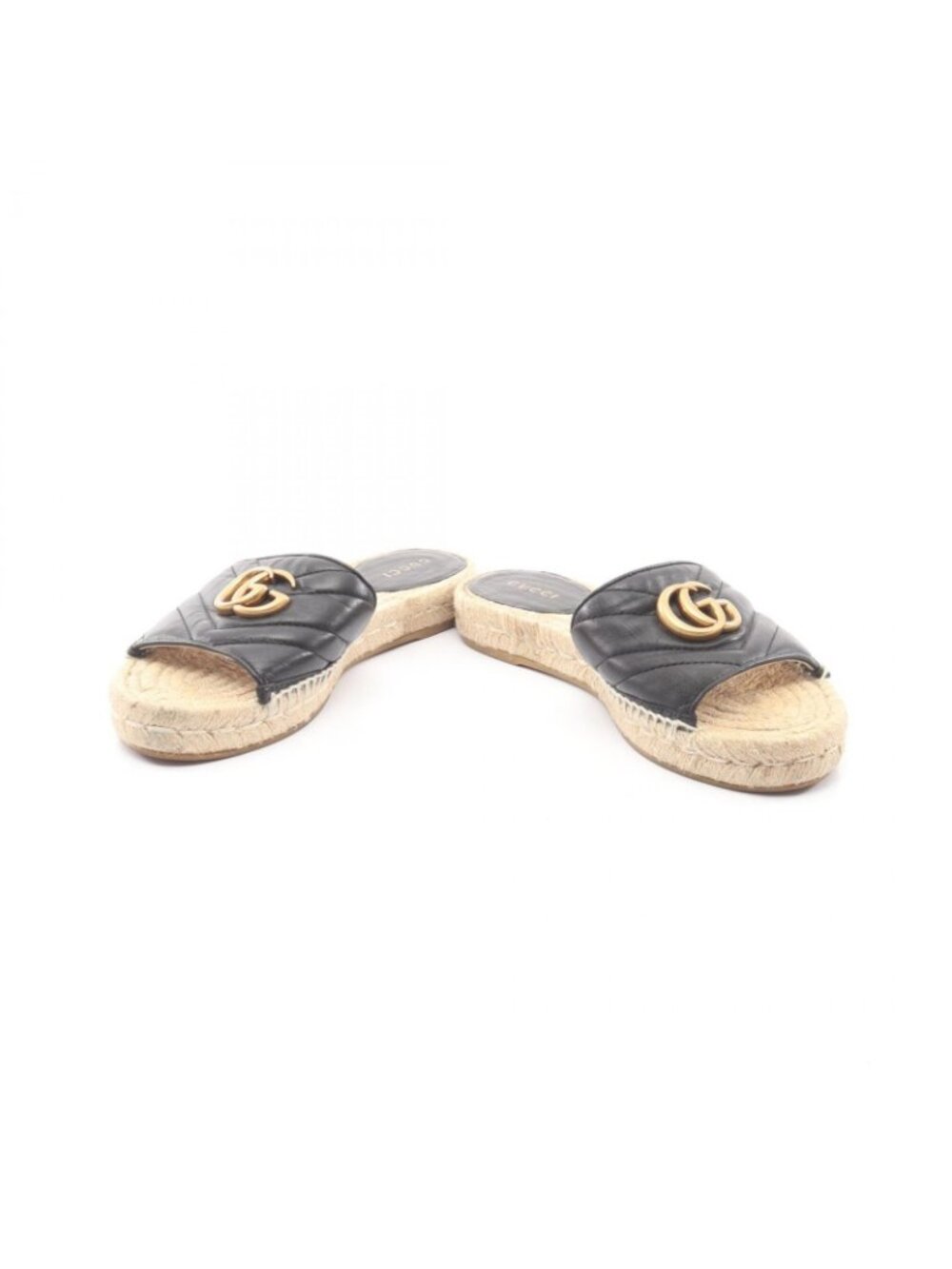 Gucci Sandals GG Marmont Espadrille Leather - Picture 3 of 13